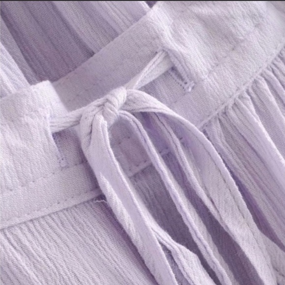 Lavender Boho Halter Mini Babydoll Dress, Dotti Lace Mini Dress - Picture 10 of 11